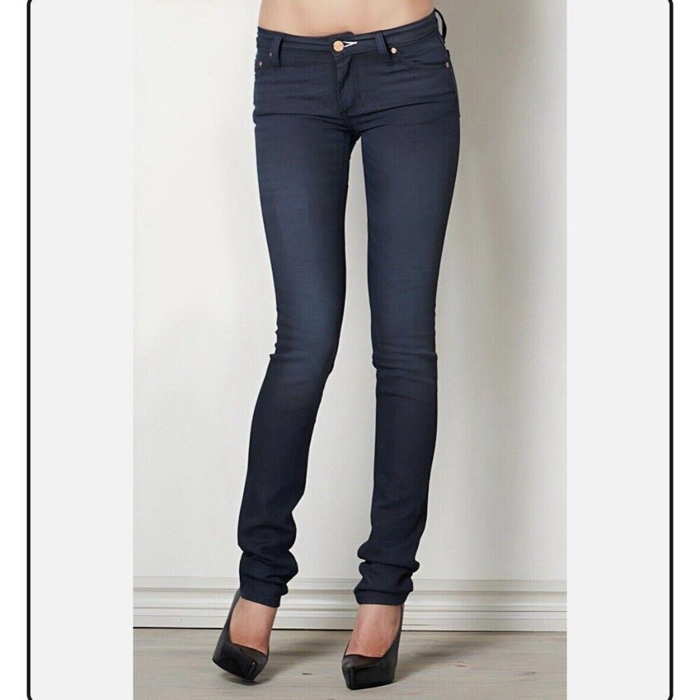 Women's Blue Acne Thunder‎ Skinny Jeans Pants Size 27/34